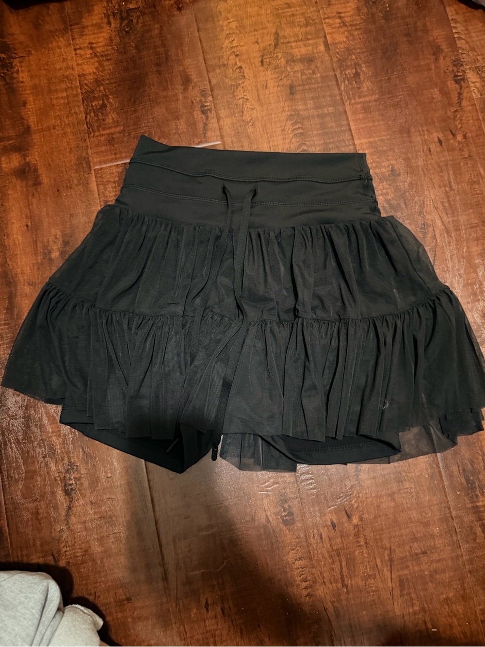 POPFLEX Black Tiered Tulle Skort